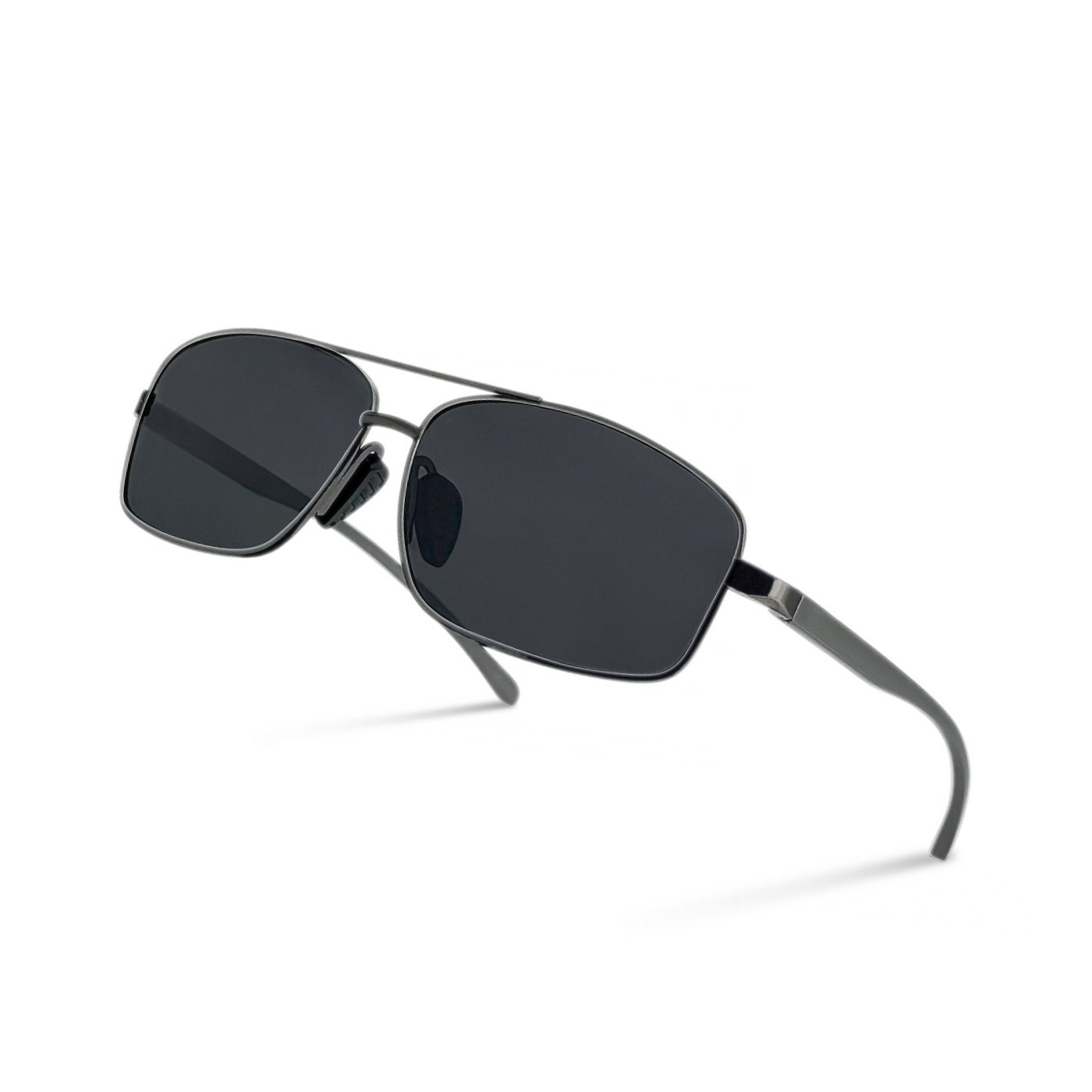 TrendyDunes Premium Wrap Around Aviators TAC Polarized Anti Glare UV400 Sleek Sunglasses| Aluminium Magnesium Metal Frame. Luxurious Hard Metal Case With Red Lining | Superior Cushion & Protection
