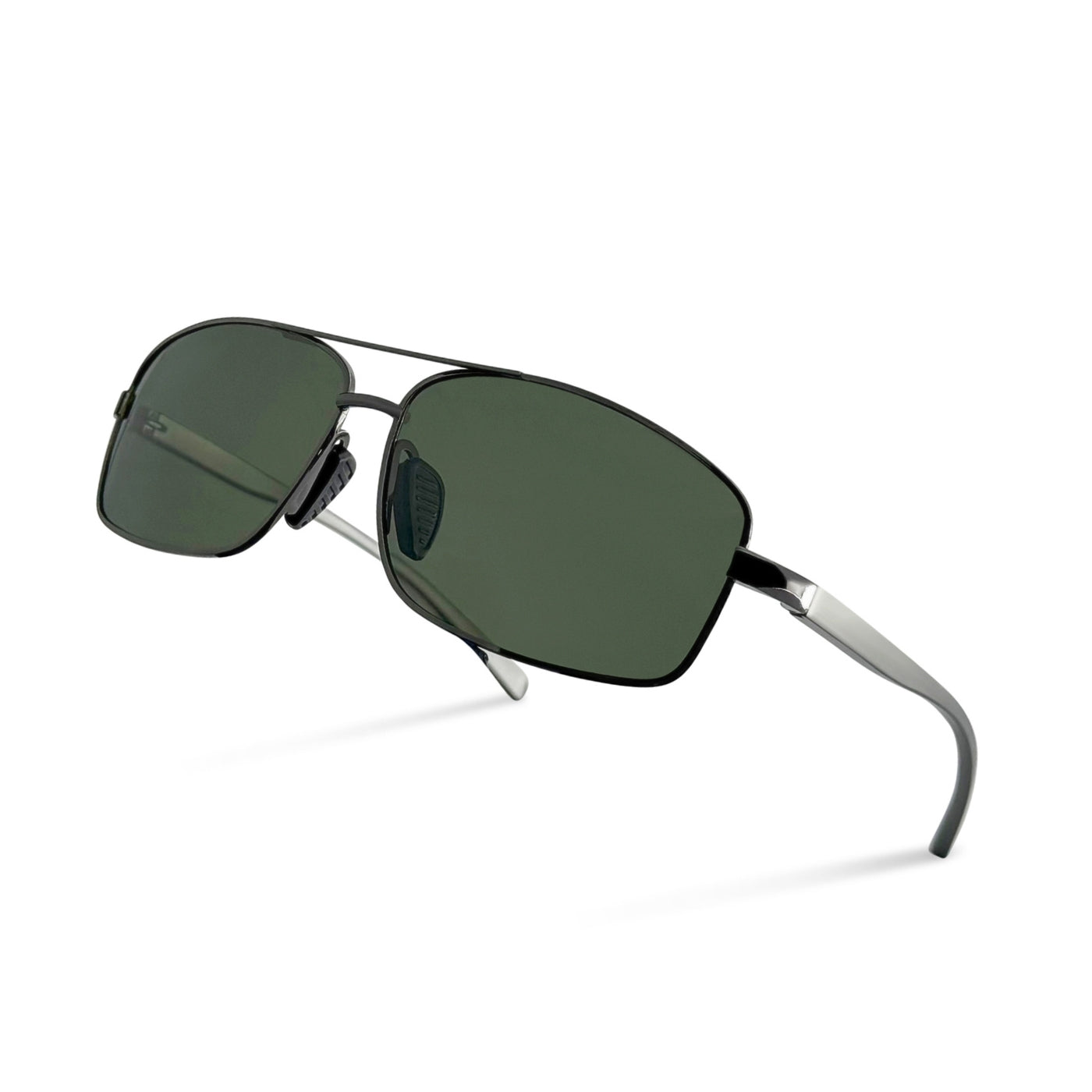 TrendyDunes Premium Wrap Around Aviators TAC Polarized Anti Glare UV400 Sleek Sunglasses| Aluminium Magnesium Metal Frame. Luxurious Hard Metal Case With Red Lining | Superior Cushion & Protection