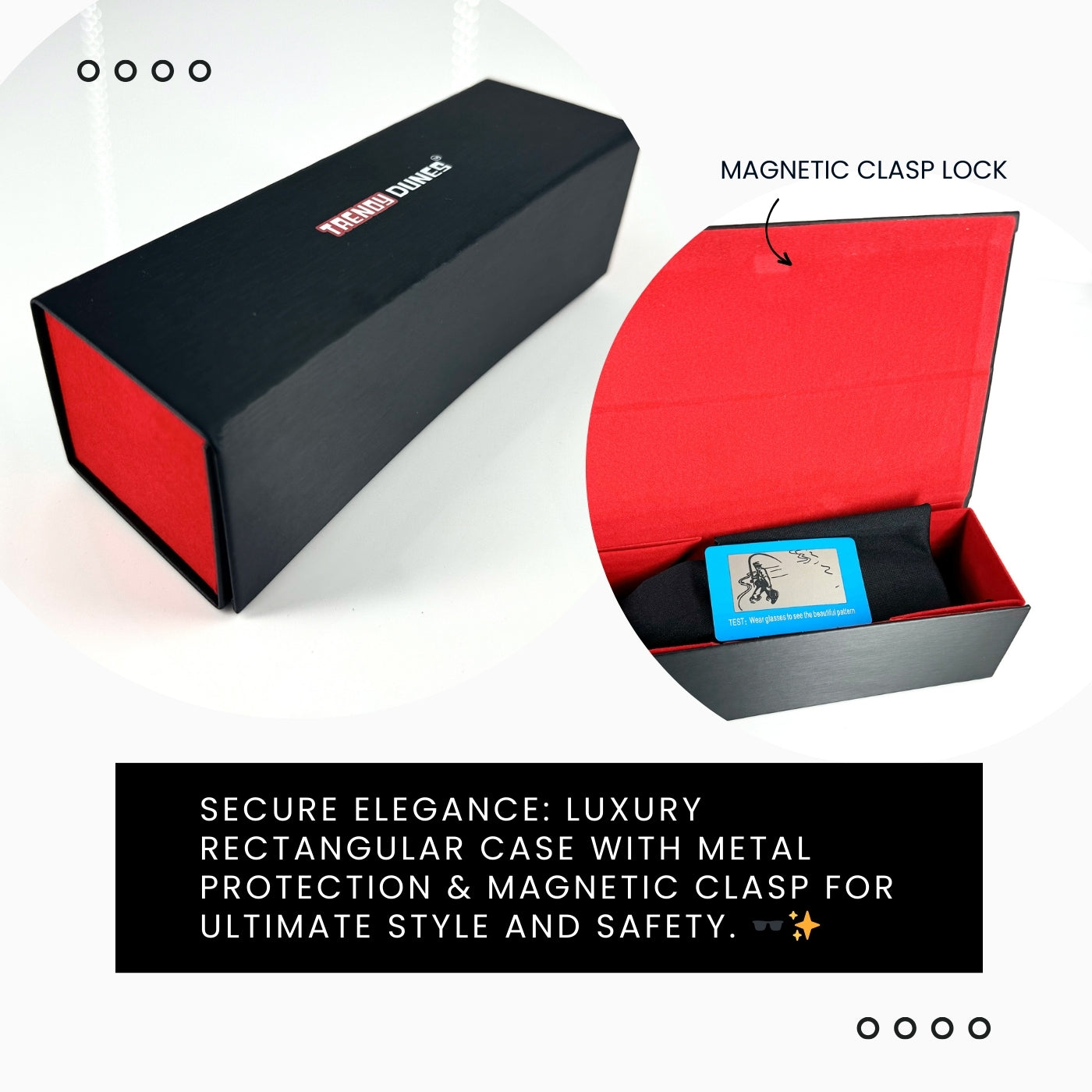 TrendyDunes Premium Wrap Around Aviators TAC Polarized Anti Glare UV400 Sleek Sunglasses| Aluminium Magnesium Metal Frame. Luxurious Hard Metal Case With Red Lining | Superior Cushion & Protection