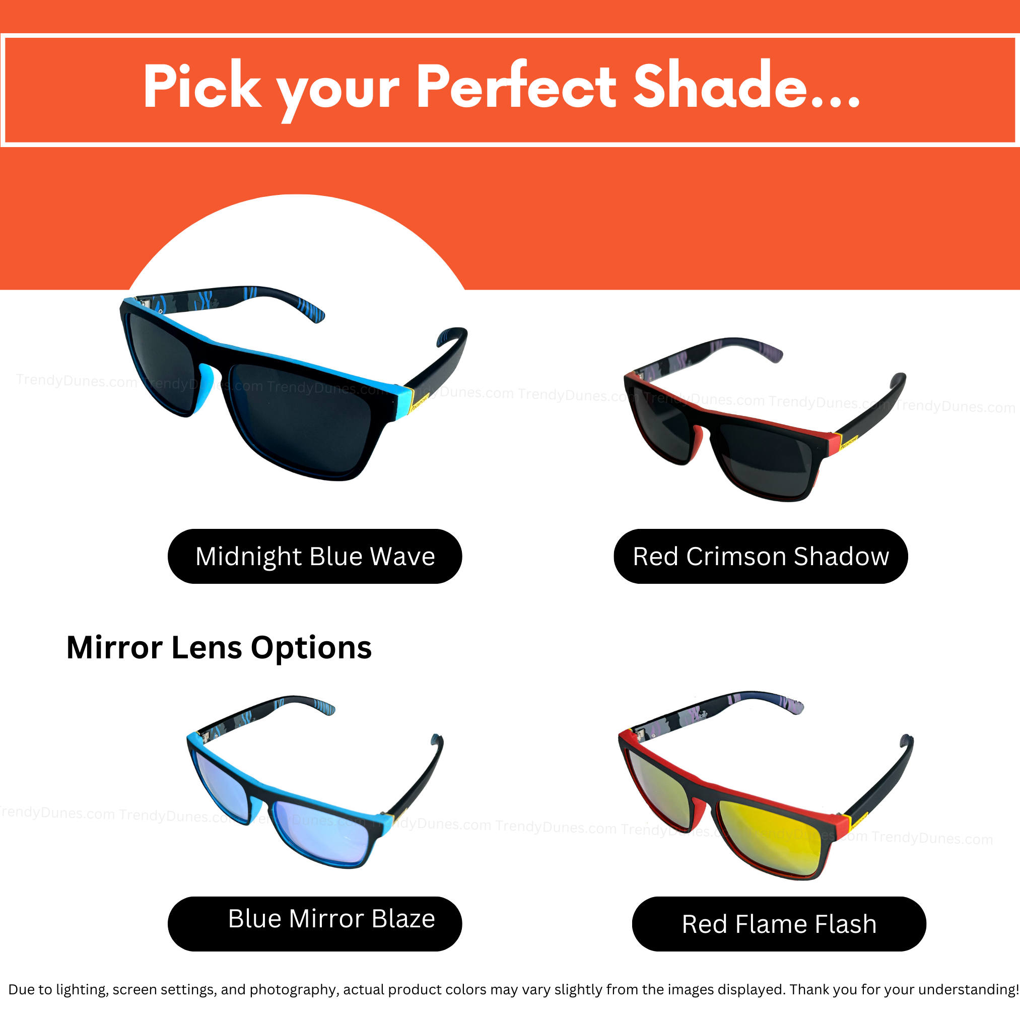 Premium WayFarer Polarized Anti Glare UV400 Polycarbonate Frame Unisex Sunglasses Impact Resistant Lens – Vibrant Black, Red & Blue Frame Designs, UV400 Protection, Polycarbonate Frame & Mirror Lens. Luxurious Hard Metal Case With Red Lining